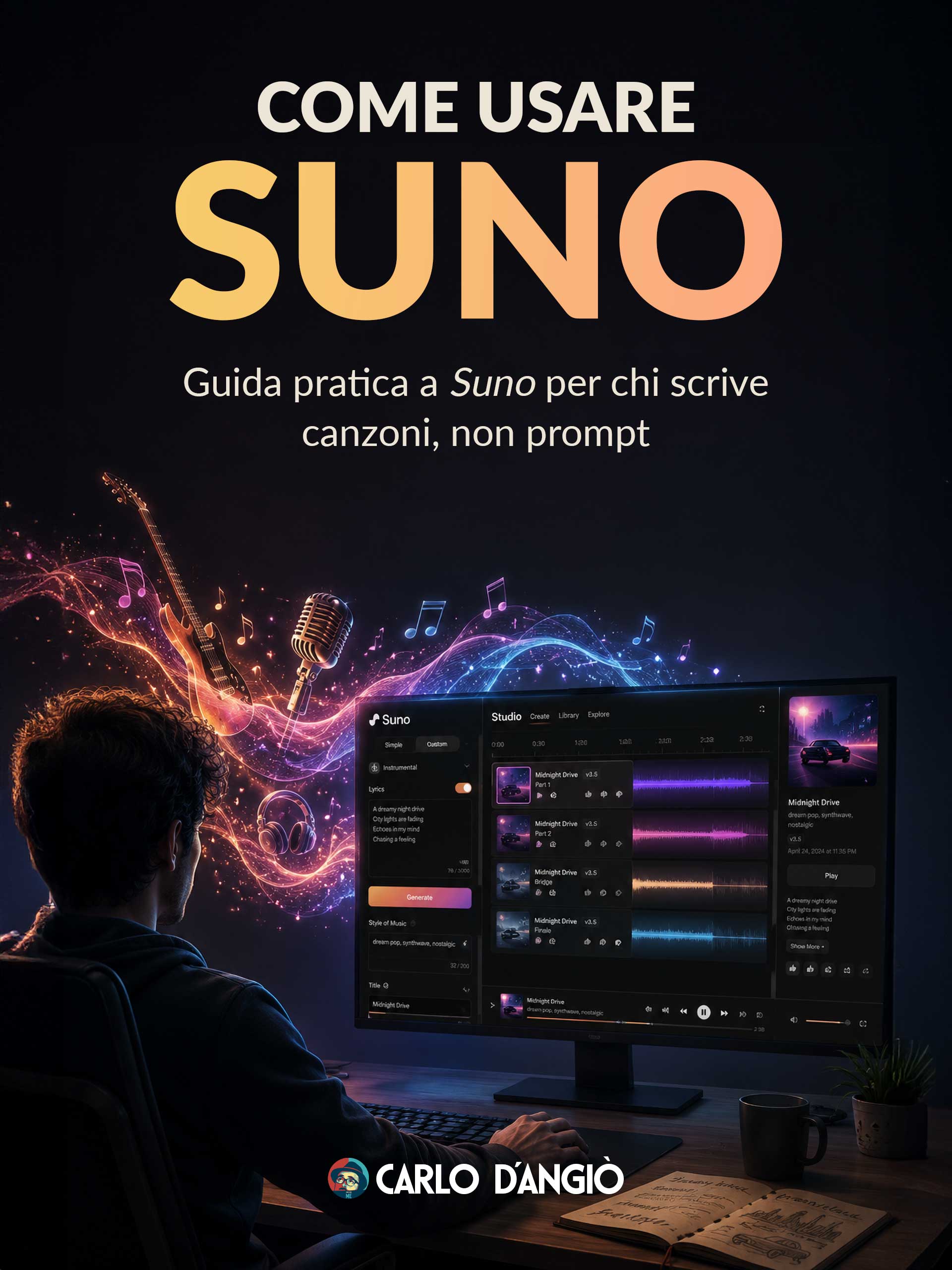 Come usare Suno — la guida di Carlo D'Angiò