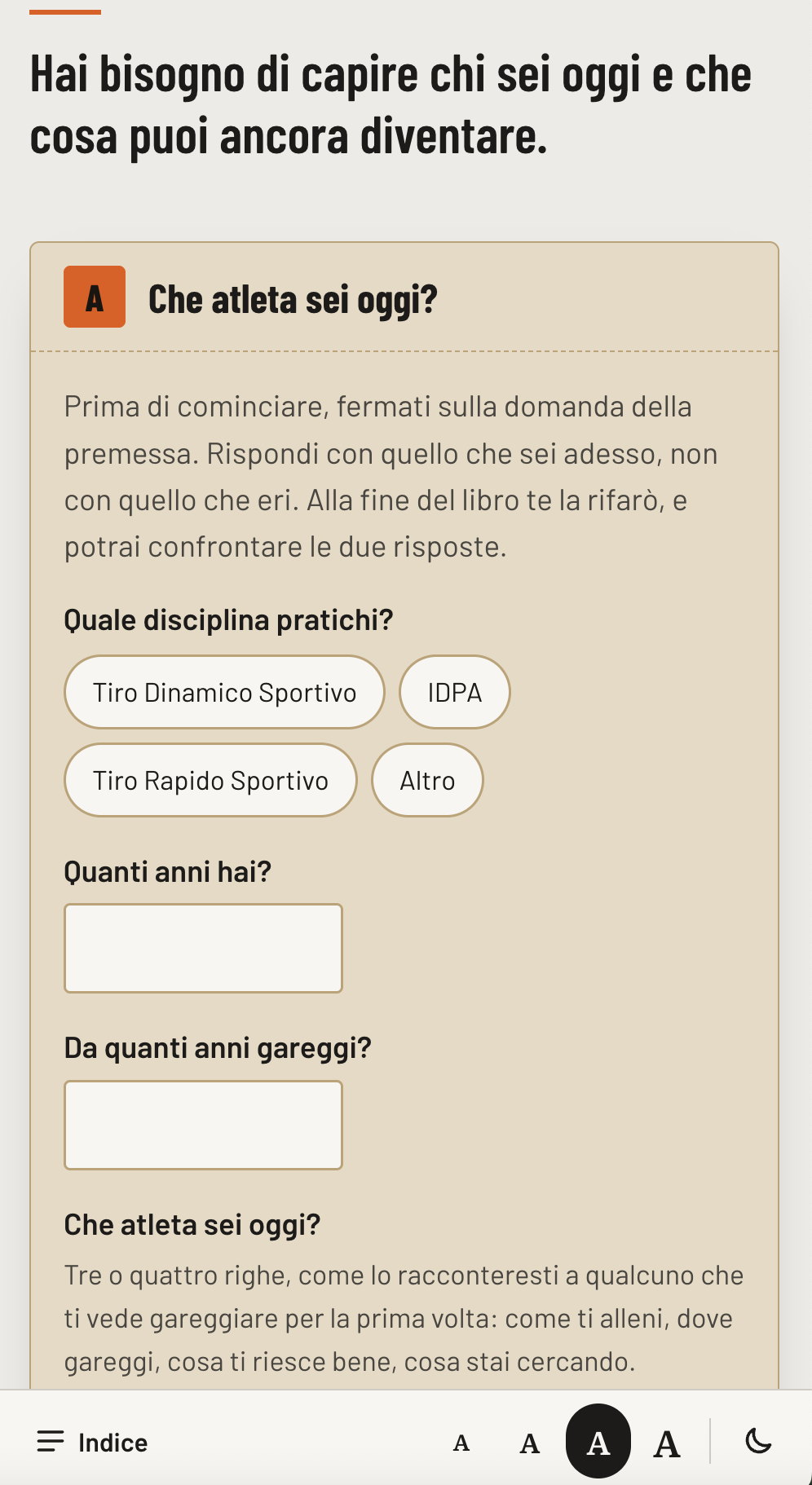 EIO Sei ancora un atleta, versione smartphone